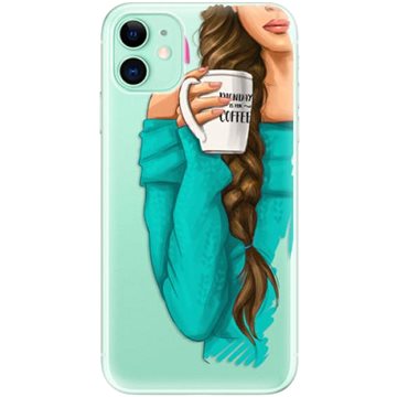 iSaprio My Coffe and Brunette Girl pro iPhone 11 (coffbru-TPU2_i11)