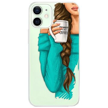 iSaprio My Coffe and Brunette Girl pro iPhone 12 (coffbru-TPU3-i12)