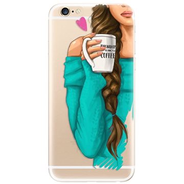 iSaprio My Coffe and Brunette Girl pro iPhone 6/ 6S (coffbru-TPU2_i6)