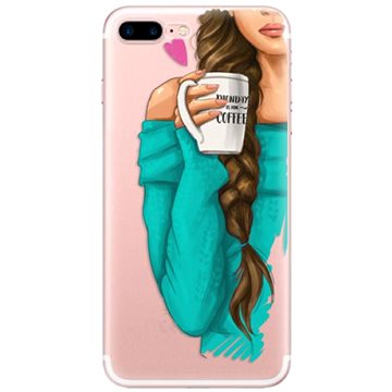 iSaprio My Coffe and Brunette Girl pro iPhone 7 Plus / 8 Plus (coffbru-TPU2-i7p)