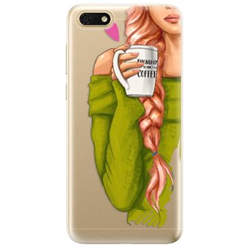 iSaprio My Coffe and Redhead Girl pro Honor 7S (coffread-TPU2-Hon7S)