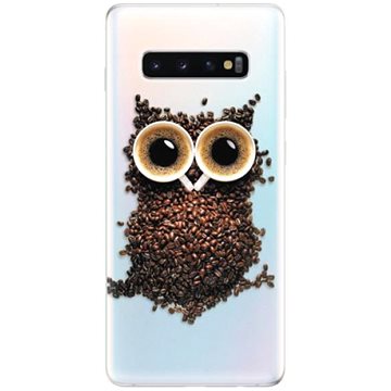 iSaprio Owl And Coffee pro Samsung Galaxy S10+ (owacof-TPU-gS10p)