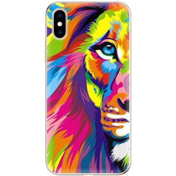 iSaprio Rainbow Lion pro iPhone XS (ralio-TPU2_iXS)