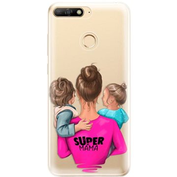 iSaprio Super Mama - Boy and Girl pro Huawei Y6 Prime 2018 (smboygirl-TPU2_Y6p2018)