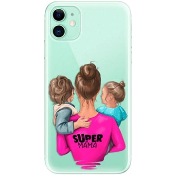 iSaprio Super Mama - Boy and Girl pro iPhone 11 (smboygirl-TPU2_i11)