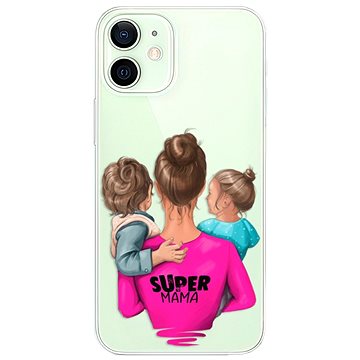 iSaprio Super Mama - Boy and Girl pro iPhone 12 mini (smboygirl-TPU3-i12m)