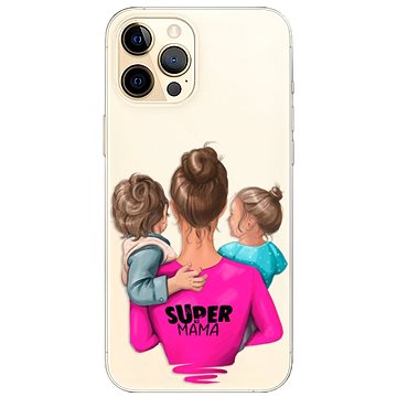 iSaprio Super Mama - Boy and Girl pro iPhone 12 Pro (smboygirl-TPU3-i12p)