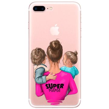 iSaprio Super Mama - Boy and Girl pro iPhone 7 Plus / 8 Plus (smboygirl-TPU2-i7p)