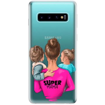 iSaprio Super Mama - Boy and Girl pro Samsung Galaxy S10 (smboygirl-TPU-gS10)