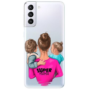 iSaprio Super Mama - Boy and Girl pro Samsung Galaxy S21+ (smboygirl-TPU3-S21p)