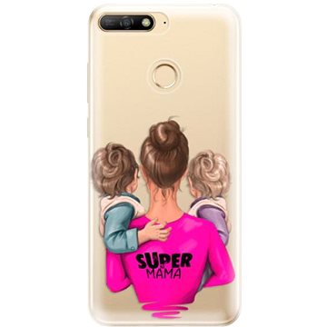 iSaprio Super Mama - Two Boys pro Huawei Y6 Prime 2018 (smtwboy-TPU2_Y6p2018)
