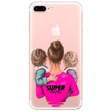 iSaprio Super Mama - Two Boys pro iPhone 7 Plus / 8 Plus (smtwboy-TPU2-i7p)
