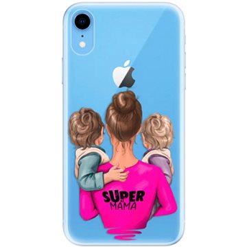 iSaprio Super Mama - Two Boys pro iPhone Xr (smtwboy-TPU2-iXR)