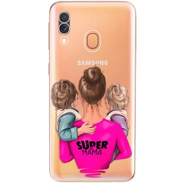 iSaprio Super Mama - Two Boys pro Samsung Galaxy A40 (smtwboy-TPU2-A40)