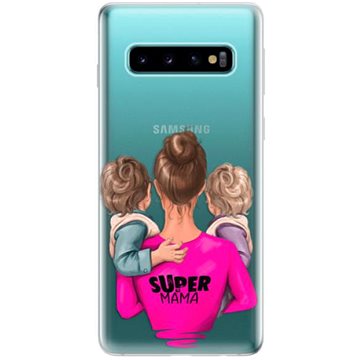 iSaprio Super Mama - Two Boys pro Samsung Galaxy S10 (smtwboy-TPU-gS10)