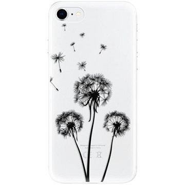 iSaprio Three Dandelions - black pro iPhone SE 2020 (danbl-TPU2_iSE2020)