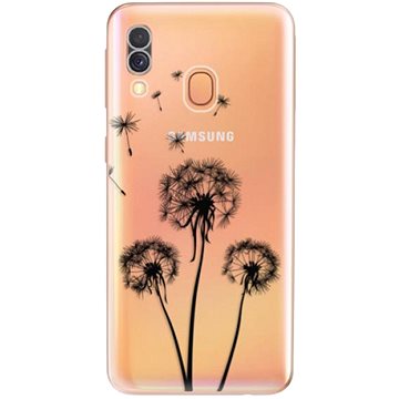 iSaprio Three Dandelions - black pro Samsung Galaxy A40 (danbl-TPU2-A40)