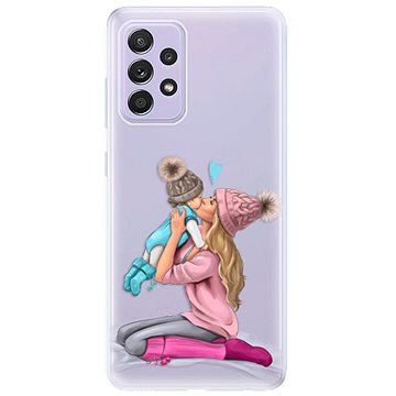 iSaprio Kissing Mom - Blond and Boy pro Samsung Galaxy A52/ A52 5G/ A52s (kmbloboy-TPU3-A52)