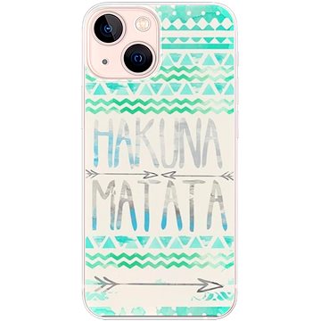 iSaprio Hakuna Matata Green pro iPhone 13 mini (hakug-TPU3-i13m)