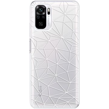 iSaprio Abstract Triangles 03 - white pro Xiaomi Redmi Note 10 / Note 10S (trian03w-TPU3-RmiN10s)