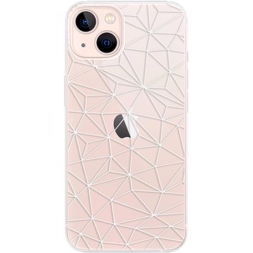 iSaprio Abstract Triangles 03 - white pro iPhone 13 (trian03w-TPU3-i13)