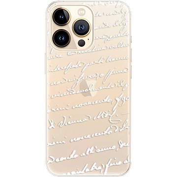 iSaprio Handwriting 01 - white pro iPhone 13 Pro Max (hawri01w-TPU3-i13pM)