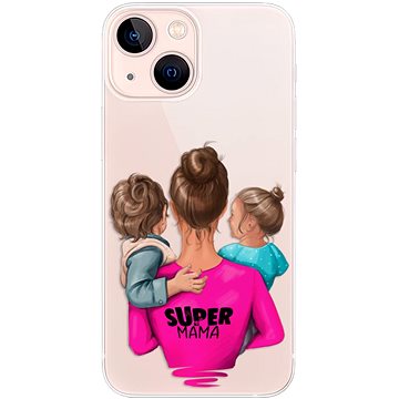 iSaprio Super Mama - Boy and Girl pro iPhone 13 mini (smboygirl-TPU3-i13m)