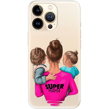 iSaprio Super Mama - Boy and Girl pro iPhone 13 Pro (smboygirl-TPU3-i13p)
