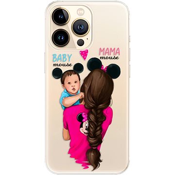 iSaprio Mama Mouse Brunette and Boy pro iPhone 13 Pro (mmbruboy-TPU3-i13p)