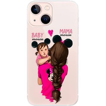 iSaprio Mama Mouse Brunette and Girl pro iPhone 13 mini (mmbrugirl-TPU3-i13m)