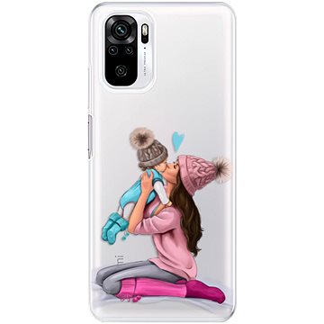 iSaprio Kissing Mom - Brunette and Boy pro Xiaomi Redmi Note 10 / Note 10S (kmbruboy-TPU3-RmiN10s)