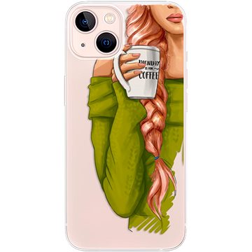 iSaprio My Coffe and Redhead Girl pro iPhone 13 (coffread-TPU3-i13)