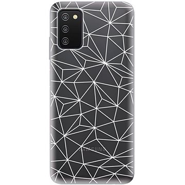 iSaprio Abstract Triangles 03 pro white pro Samsung Galaxy A03s (trian03w-TPU3-A03s)