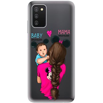 iSaprio Mama Mouse Brunette and Boy pro Samsung Galaxy A03s (mmbruboy-TPU3-A03s)