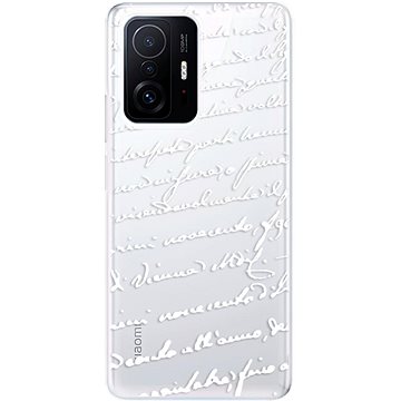 iSaprio Handwriting 01 pro white pro Xiaomi 11T / 11T Pro (hawri01w-TPU3-Mi11Tp)