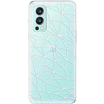 iSaprio Abstract Triangles 03 pro white pro OnePlus Nord 2 5G (trian03w-TPU3-opN2-5G)