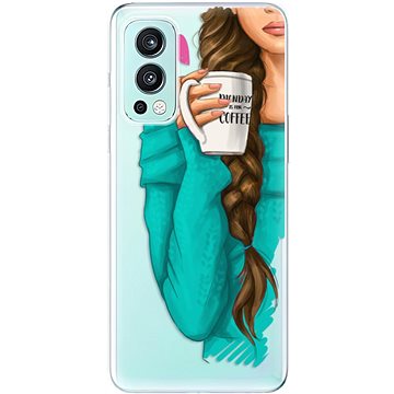 iSaprio My Coffe and Brunette Girl pro OnePlus Nord 2 5G (coffbru-TPU3-opN2-5G)