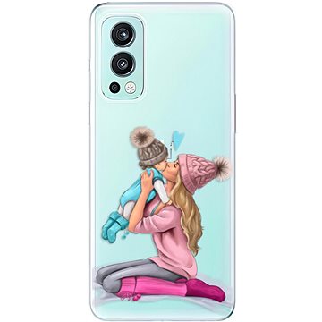 iSaprio Kissing Mom pro Blond and Boy pro OnePlus Nord 2 5G (kmbloboy-TPU3-opN2-5G)