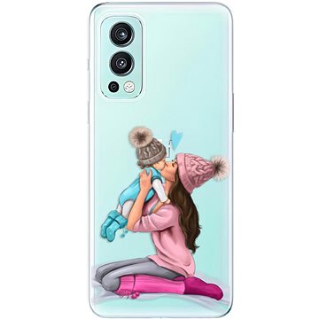 iSaprio Kissing Mom pro Brunette and Boy pro OnePlus Nord 2 5G (kmbruboy-TPU3-opN2-5G)