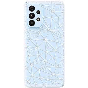 iSaprio Abstract Triangles 03 - white pro Samsung Galaxy A33 5G (trian03w-TPU3-A33-5G)