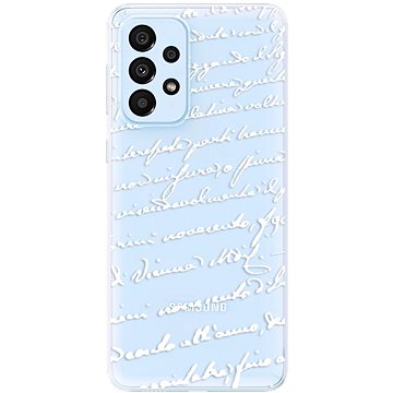 iSaprio Handwriting 01 - white pro Samsung Galaxy A33 5G (hawri01w-TPU3-A33-5G)