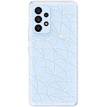 iSaprio Abstract Triangles 03 - white pro Samsung Galaxy A53 5G (trian03w-TPU3-A53-5G)