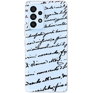 iSaprio Handwriting 01 - black pro Samsung Galaxy A53 5G (hawri01b-TPU3-A53-5G)