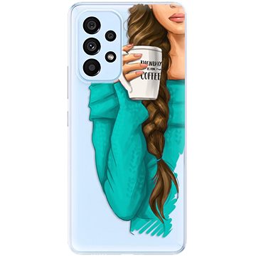iSaprio My Coffe and Brunette Girl pro Samsung Galaxy A53 5G (coffbru-TPU3-A53-5G)