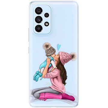 iSaprio Kissing Mom - Brunette and Boy pro Samsung Galaxy A53 5G (kmbruboy-TPU3-A53-5G)