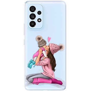 iSaprio Kissing Mom - Brunette and Girl pro Samsung Galaxy A53 5G (kmbrugirl-TPU3-A53-5G)