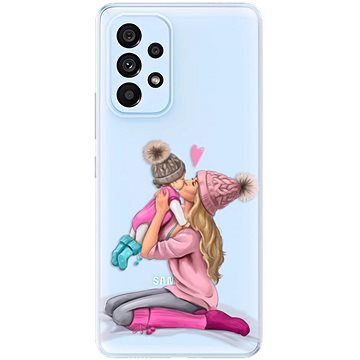 iSaprio Kissing Mom - Blond and Girl pro Samsung Galaxy A73 5G (kmblogirl-TPU3-A73-5G)