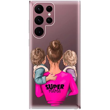 iSaprio Super Mama - Two Boys pro Samsung Galaxy S22 Ultra 5G (smtwboy-TPU3-S22U-5G)