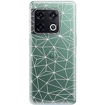 iSaprio Abstract Triangles 03 - white pro OnePlus 10 Pro (trian03w-TPU3-op10pro)