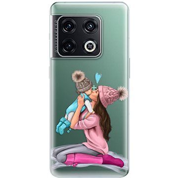 iSaprio Kissing Mom - Brunette and Boy pro OnePlus 10 Pro (kmbruboy-TPU3-op10pro)